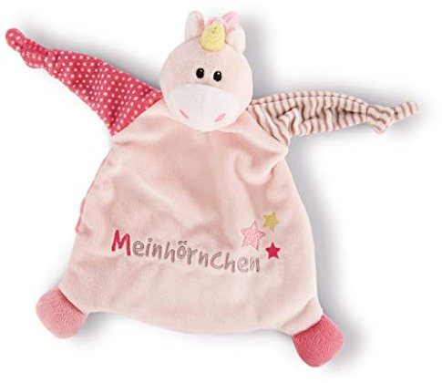 NICI Schmusetuch Einhorn Stupsi ‚Meinhörnchen´ 25x25cm – Schnuffeltuch ab 0+ Monaten – Kuscheltuch für Babys & Kleinkinder – Baby Kuscheltier / Schnuffeltuch – Schmusetuch für Mädchen & Jungen – 43658
