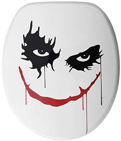 Sanilo WC Sitz mit Absenkautomatik, viele neue Toilettendeckel zur Auswahl, hochwertige Oberfläche, einfache Montage, stabile Scharniere (Joker)