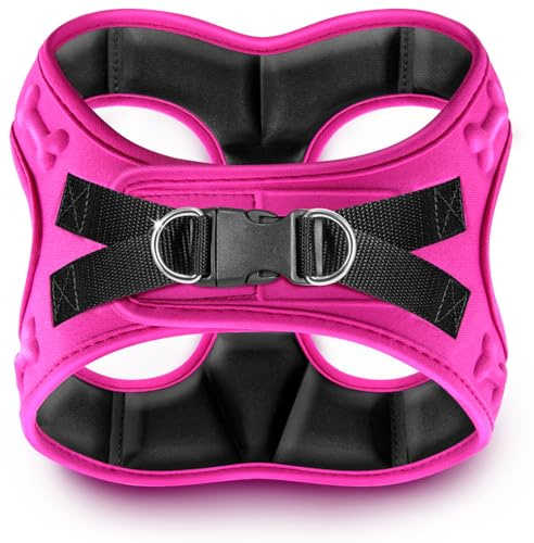 Comfort Fit Dog Harness Soft Padded No Pull Harness with Adjustable Buckles for Small Medium Large Dogs Step in Pet Vest with Easy Control Handle for Walking Jogging Running Training Dogs & Puppies