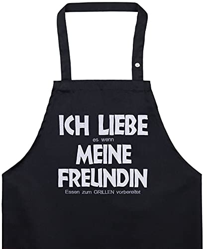 EXPRESS-STICKEREI Schürze Griller Lustig - mit Spruch lustige Kochschürze Grillschürze für Damen/Männer mit Gestickter Spruch Verstellbare Latzschürze Küchenschürze Geschenk Grillfan BBQ Vatertag