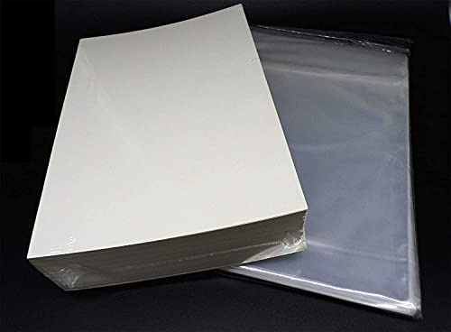 docsmagic.de 100 DIN A4 Magazine Size Resealable Bags + Backing Boards - Combo Pack 216 x 297 mm - 8.5 x 11