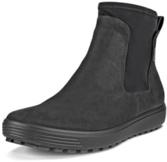 Ecco Damen Soft 7 TRED Chelsea Boot, Black/Black, 38 EU