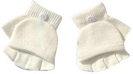 CAZARU 11 2020 Neue Erwachsene Kinder Fingerlose Handschuhe Gestreifte Halbfinger Gestrickte Fäustlinge Winter Weiche Unisex Basic Handschuhe Damen Herren