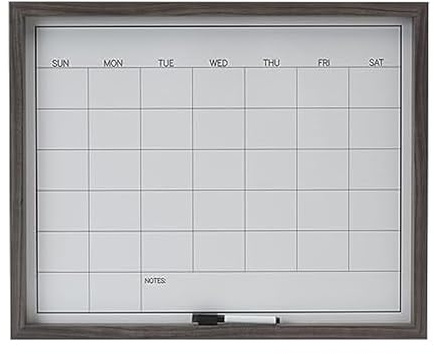 Mikasa Office Boards with Gray Border, Cork, White Board and Calendar White Board, 16.93x1.57x21.06 Inch, Set of 3