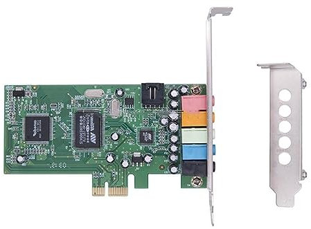 Morain Carte Son PCIE Chipset CMI8738 avec Sortie Son Surround pour Les Amateurs Musique Et Karaoké pour Système Cinéma Maison PCIE Sound Card