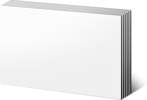 LLPT Trocken Abwischbare Magnetfolien 6 Packungen 31cm x 21cm Weiß | Wiederverwendbar, Magnetfolie Zuschneidbare Aufkleber Notizen für Kühlschrank Schreibtisch Regal DIY Whiteboard