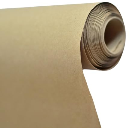 RECYCOOL Braunes Kraftpapier 120 cm x 10 m | Eco Papierrolle, 100% recycelt, biologisch abbaubar, vielseitig einsetzbar – zum Einpacken, Verpacken, für Kunst und Handwerk, Tischdecken