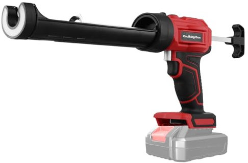 QWORK® Akku Kartuschenpresse, Akku Silikonpistole mit Einstellbarer Geschwindigkeit, Kartuschenpresse Elektrisch ohne Akku, Kompatibel mit Makita 18V Akku