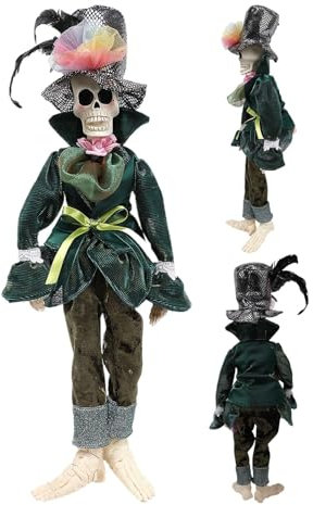 Generisch Gothic-Puppen, Gruselpuppen, Halloween-Horror-Puppe, dekorative Geisterfigur, Desktop-Dekoration, Haus, Studio, Zuhause, Ornamente für, Mädchen, Kinder, Erwachsene, Herbsternte