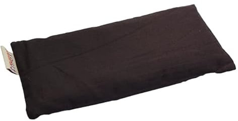 Entspannungs-Augenkissen mit Bio-Leinsamen- und Lavendelfüllung – Weicher Baumwollbezug, Aromatherapie für Yoga, Meditation & Tiefenentspannung (mit Lavendel, Grau)