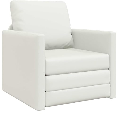 vidaXL Sofá Cama 60cm Cuero Artificial, Sala de Estar, sofá Cama Moderno, Rectangular, Asiento de Terciopelo, sofá Convertible, Ahorro de Espacio, Asiento Multifuncional Interior