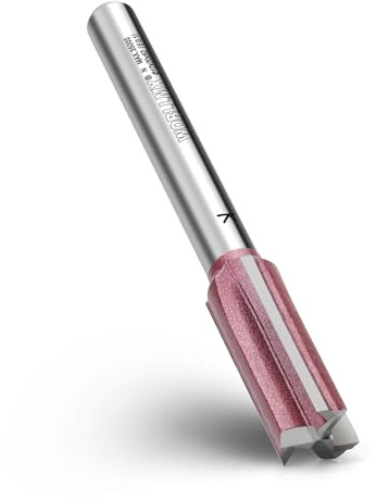 WOBLLMX Fraise à rainurer à 3 lames - Tige de 8 mm - Diamètre : 12 mm - Longueur de travail : 30 mm - En métal dur professionnel - Fraise à rainurer standard pour bois, plaque de densité - Accessoires
