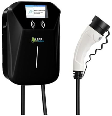 7.4kW EV Charger | Electric Vehicle Charger | Type 2 | Tethered | 7.4kW | Fast Charging | Pen Fault | Single Phase | Wall Mount | EV Home Charger | Black, 40x29x19cm