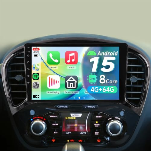 ACAVICA 8Core AI Radio Android15 Head Unit for Nissan Juke F15 Infiniti ESQ | 9 4+64G Nissan Juke Radio Gemini AI Wireless CarPlay Android Auto SWC Bluetooth WiFi GPS Navigation DSP FM/RDS Rear Camera