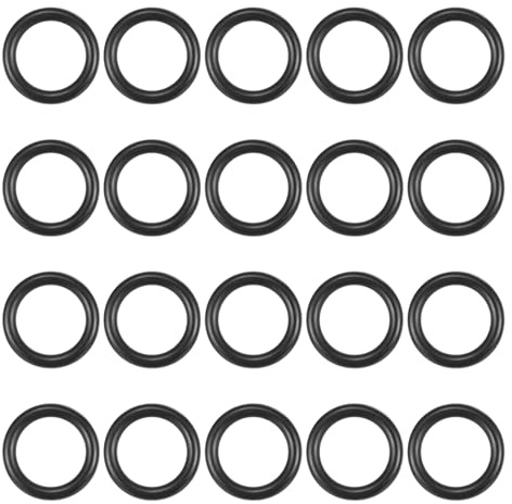 QUARKZMAN 20 Stück O Ringe 20mm x 14mm x 3mm Dichtungsringe Set, Gummi Unterlegscheiben NBR Gummidichtung Gummiringe Dichtringe für Wasserhahn Duschköpfe Hydraulik Rohre Schlauch