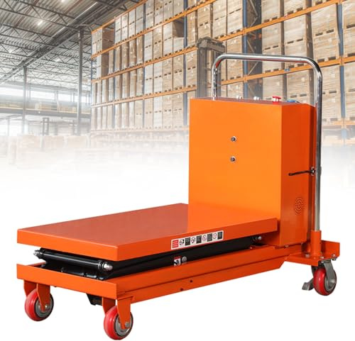 Carrello elevatore elettrico 700x450mm della piattaforma d'acciaio della Tabella di sollevamento idraulica 150kg per il carrello elevatore mobile di elevazione resistente del magazzino dell'officina