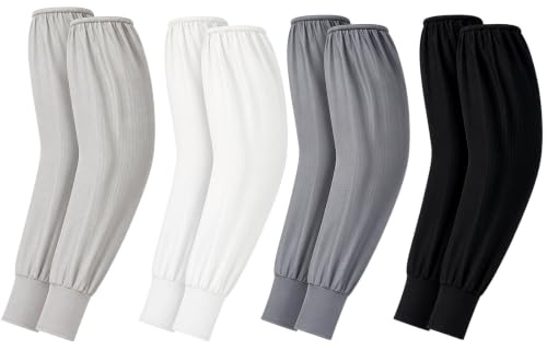 Nexaflow 4 Paar Armstulpe Für Damen Herren Uv Protection Arm Sleeves Sommer | Kühlende UV-Schutz Armstulpen UPF 50+,für Damen und Herren, Atmungsaktive Eissilk Armwärmer für Radfahren Golf Laufen Outdoor