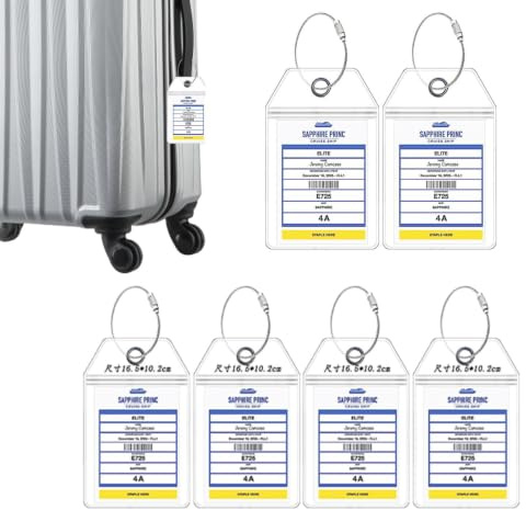 Bagagelappar för kryssningsfartyg,Carnival Cruise Bagagelappar Vattentäta | Resväska Tags Hållare Resväskor Princess Ships Carnival Travel Accessories NCL Norwegian Line Passar al
