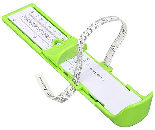 Petyoung Kids Infant Foot Measurer Toddler Baby Foot Measure Gauge Children Foot Measuring Tool Shoes Size Measuring Ruler Tool 0-20CM Professional Foot - Width Measuring Device For Children (Green)