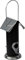 dobar 11526 Futtersäule - Robuster Futterspender zum Aufhängen - Futterstation für Ganzjahresfütterung - Wildvogelfuttersäule Metall - Ø 11 x 23 cm - Schwarz