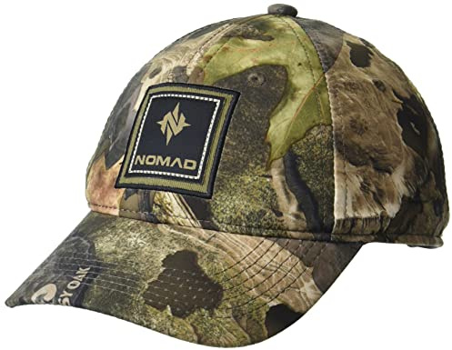 Nomad Gorra de Camuflaje para Hombre | Gorra de Caza con Cierre a presión, Hombre, Tapa, N3000046, Mossy Oak Droptine Camo – Parche, Talla única