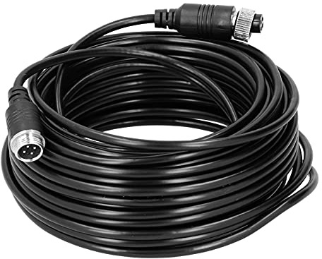 Cavo di Prolunga Video per Auto a 4 Pin Cavo di Prolunga per Aviazione Video Dc 12v Cavo di Prolunga per Auto per Camion Bus(10m), Filo e cavo