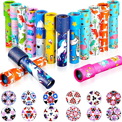 15 Pcs Classic Kaleidoscopes Kids Birthday Party Favor Old Fashioned Vintage Educational Toys Stocking Stuffers Goodie Bag Fillers for Classroom School Return Gifts Carnival Prizes(Lovely Style)