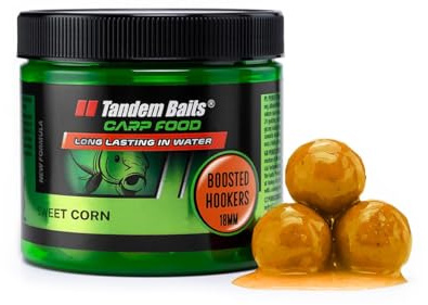 Tandem Baits karp foder fiskefoder krok bete karp mat boosted hookers 18 mm 300 g sockermajs