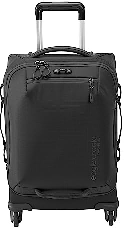 Eagle Creek Expanse 4-Wheel Intl Carry On 35L - Leichter Roll-Koffer | 35-39L Volumen | 4 Rollen | Ideal für EIN Wochenendtrip | Handgepäck | 20 x 35 x 55 cm | 35 L | Black (010)
