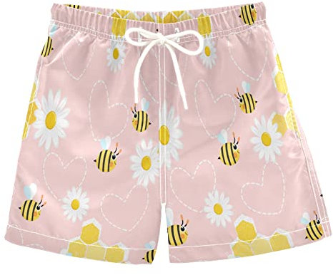 Jungen Badehose Sommer Kordelzug Kleinkind Schwimmbrett Shorts Schnell Trocknend Kleine Jungen Badeanzug Strand Hawaii Urlaub 2T-16, mehrfarbig, 122