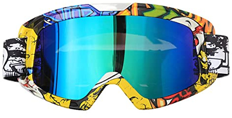 Motocross Brille, Crossbrille, Hochwertige Motorradbrillen, ATV Dirt Bike Off Road Racing Fahrbrille, Anti Fog UV Schutzbrille Mit Lens Schaumstoffpolsterung