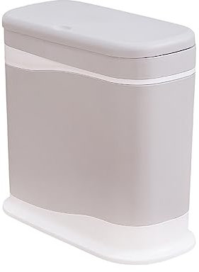 Papelera de oficina Papelera de clasificación for el hogar, sala de estar, papel de desecho grande y Simple, papelera cubierta, inodoro, cesta de papel higiénico estrecha Tacho de Basura ( Color : B ,