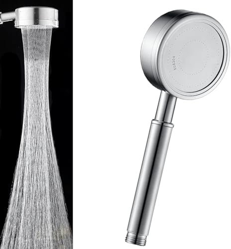 STOAT®Duschkopf aus Edelstahl 304 für Wassersparen, Druckverstärkung und Kalkbeständigkeit. duschkopf wassersparend，handbrause，duschbrause，shower head，wassersparender duschkopf，sparduschkopf