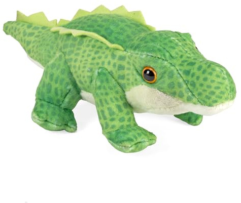 Wild Republic Pocketkins Eco Alligator, Plüschtier, 12 cm, Plüschspielzeug, Hergestellt aus recycelten Materialien, Umweltfreundlich