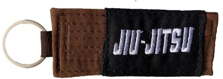 BJJ JiuJitsu Rank Llavero Accesorios Jiu Jitsu Brasileño Equipo Todos los Cinturones Clasificaciones Llavero Regalo, Brownbelt, talla única