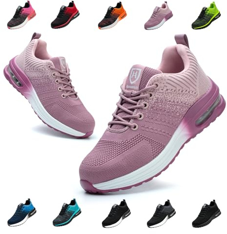 Bawalon Chaussures de Securite Hommes Femmes Légère Basket de Securite Respirante Confortable Chaussure de Travail avec Embout en Acier
