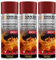 VE-INDUSTRIES Ofenlack Ofenfarbe Spray 3x 400ml hitzebeständige Thermofarbe 800°C (Ofenlack Rot)
