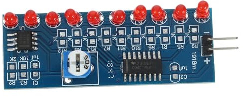 BUGUUYO Selbstgemacht Lötübungsset Für Fließende Wasserlichter Mit Ne555 Cd4017 Led Modul 4 Stück Elektronisches Löten Kit Tragbares Elektronik Bauset Für Lötprojekte Und Bastler