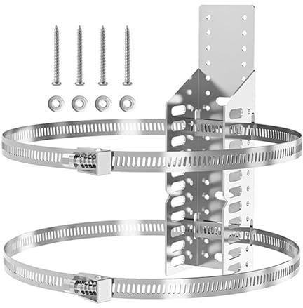 Support de réservoir d'expansion industriel, solution de montage sécurisée du réservoir, support mural de réservoir de propane, système de support de réservoir, support de réservoir vertical, support