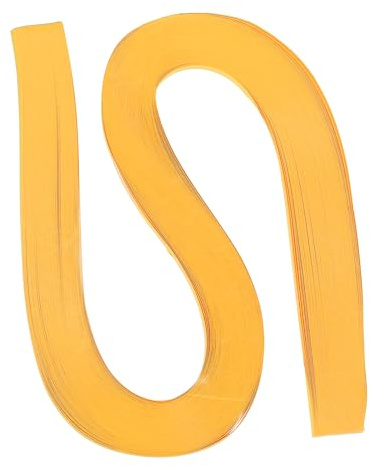 PATIKIL 120 st quillingremsor, papper, 5,2 mm, 54 cm (3/16 tum), origami-papper, stoppningsremsa för konst, gör-det-själv, hantverk, jul, gyllene guld