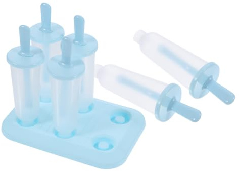 BESPORTBLE 6pièces Moules à Glace Plastique Lot pour Glaces Sorbets et Friandises Maison Flexible et Facile à Utiliser