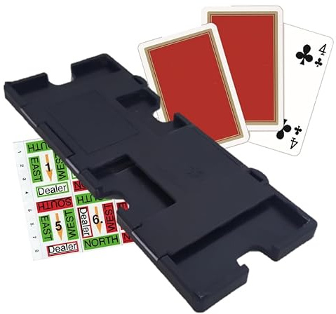 Vier Treff Bridge : planches – Bleu avec cartes de jeu (n° 1–8)