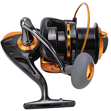Angelrolle, Wallerrollen 12 + 1BB High Speed Metallguss Großfischrolle Spinrolle für Salzwasser Süßwasserfischen