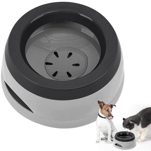 Wassernapf für Hunde Unterwegs 750ml, Qianyou Auslaufsicher Spritzschutz Fressnapf Hundenäpfe Katzenapf Haustier rutschfest Auto Reise Trinknapf Plastik Abnehmbar Tragbar Wasserschüssel Grün