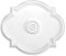 Rosetón de estuco HEXIM Perfect - rosetón de techo de espuma dura de poliuretano, robusto, elemento decorativo (B3073-610 x 520 mm) Medallón de contorno de araña decoración interior