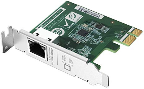 QNAP QXG-2G1T-I225 Tarjeta de Red de 4 velocidades de un Solo Puerto 2.5GbE