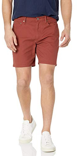 Amazon Essentials Pantalones Cortos Elásticos de Corte Ajustado con 5 Bolsillos, Entrepierna de 17,8cm Hombre