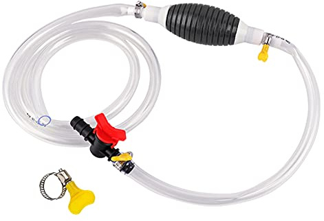 Universale Handpumpe Mit Siphon Und Handpumpe, Umfüllpumpe Für Kraftstoffe, Manuelle Öl Absaugpumpe, Pumpe Gastransferöl Wasser Kraftstoff Kraftstoff Gas, Tragbare Schlauchpumpe, Für Flüssigkeits (4m)