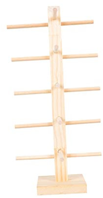 STOBAZA Sonnenbrillenhalter Aus Holz Brillenpräsentationsregal Filigraner Brillenständer Für Fensterbänke Und Kommoden