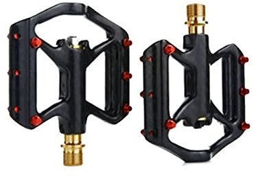 BUNGAA Mountainbike-Pedale, Berg Carbon Faser Plattform Pedal MTB Fahrrad Radfahren Pedal Anti-Rutsch